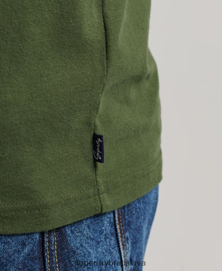 Superdry muži vintage tričko s nápisom 6B4ZTR4874 oblečenie sivá