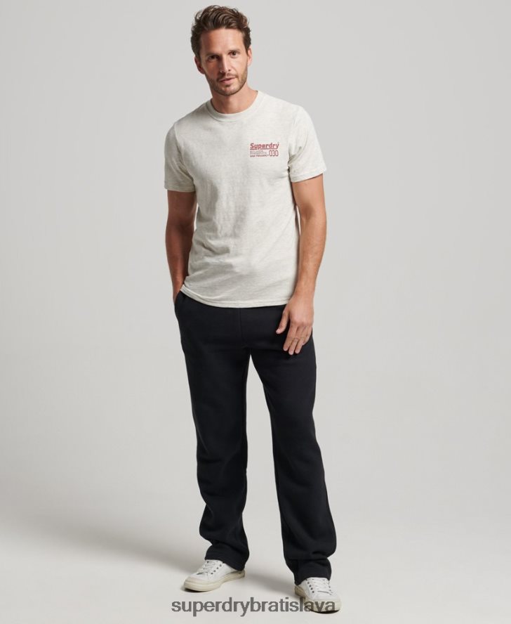 Superdry muži vintage tričko s nahrávacou značkou 6B4ZTR6359 oblečenie sivá