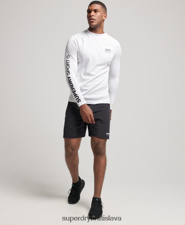 Superdry muži vláčik falošný výstrih 6B4ZTR1413 oblečenie biely
