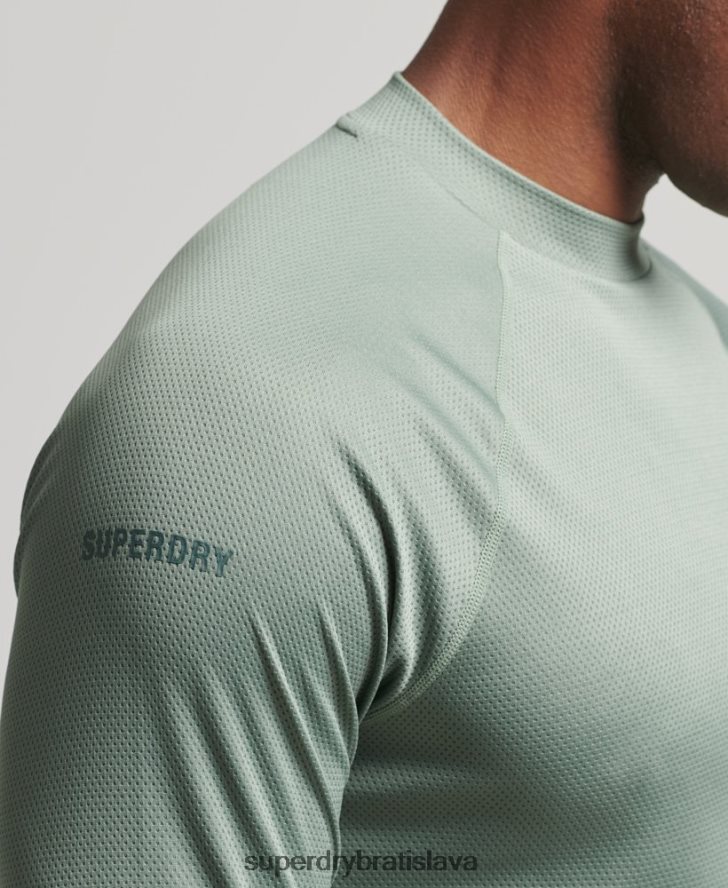 Superdry muži vláčik falošný výstrih 6B4ZTR5404 oblečenie zelená