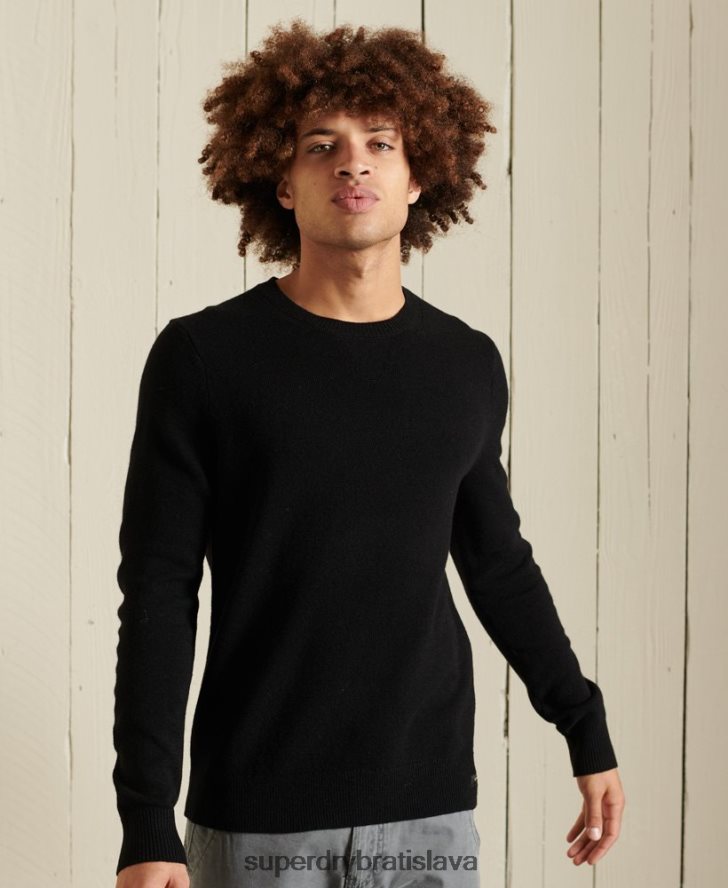 Superdry muži Ľahký overal z jahňacej vlny 6B4ZTR5318 oblečenie čierna
