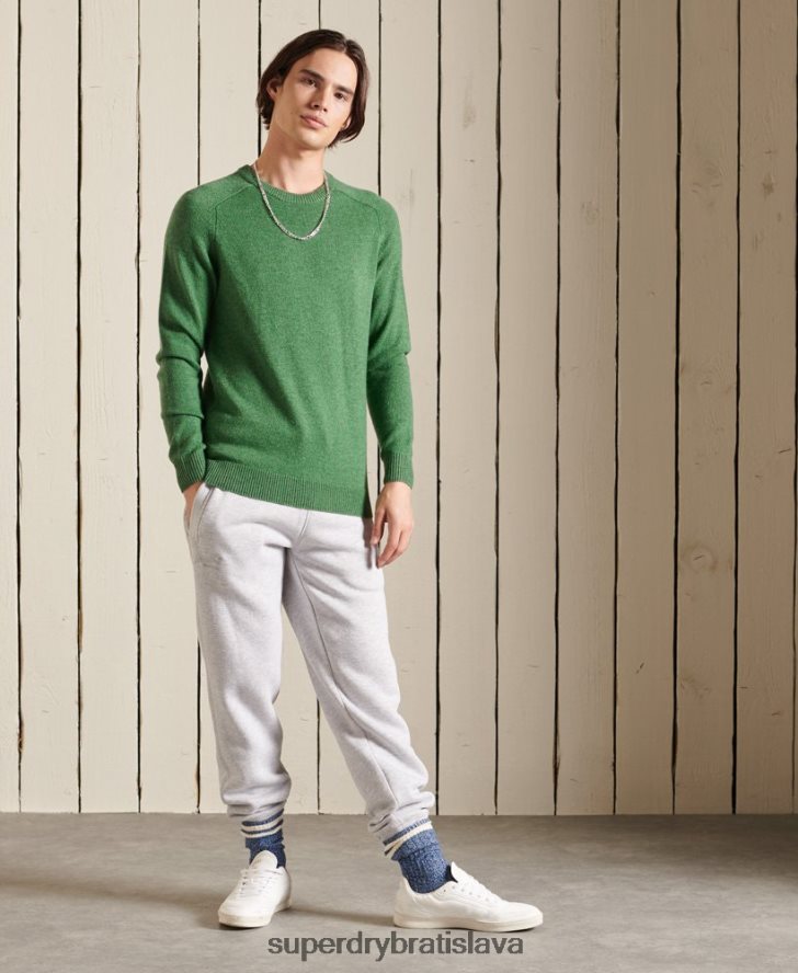 Superdry muži harlo crew jumper 6B4ZTR5283 oblečenie zelená