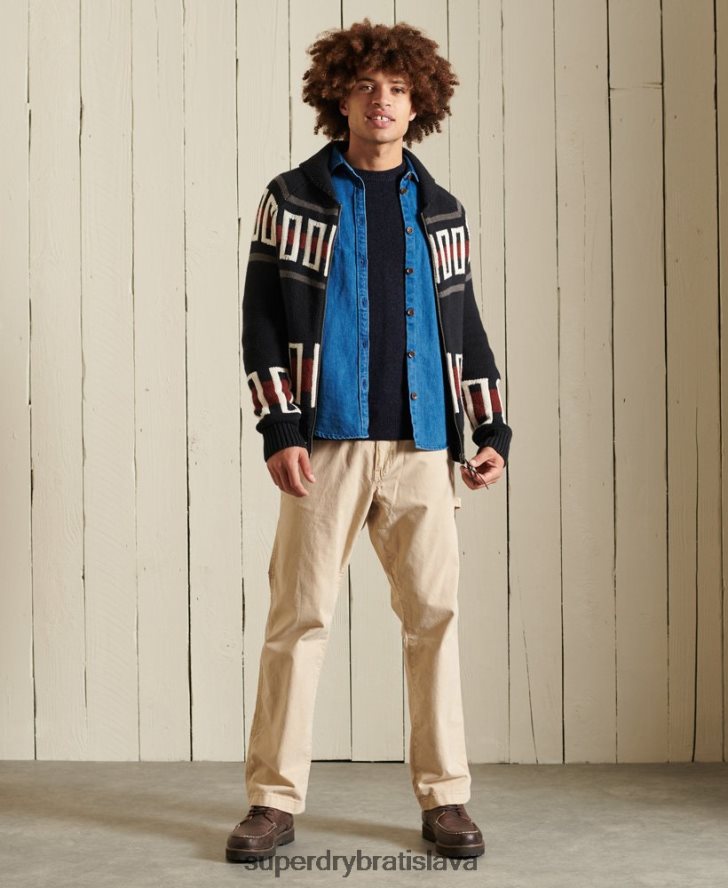 Superdry muži harlo crew jumper 6B4ZTR5298 oblečenie námorníctvo