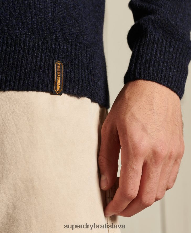 Superdry muži harlo crew jumper 6B4ZTR5298 oblečenie námorníctvo