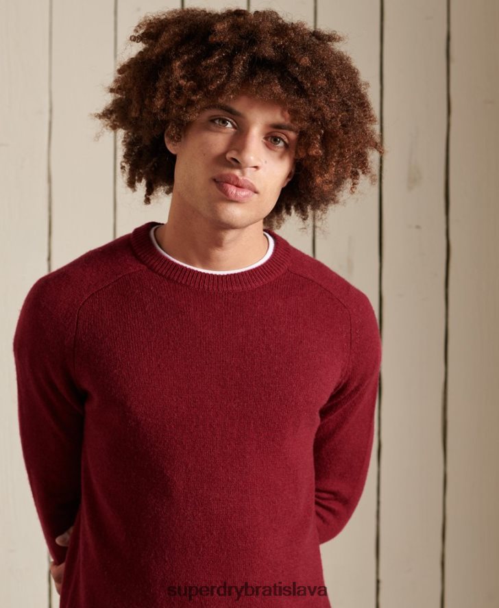 Superdry muži harlo crew jumper 6B4ZTR5302 oblečenie červená