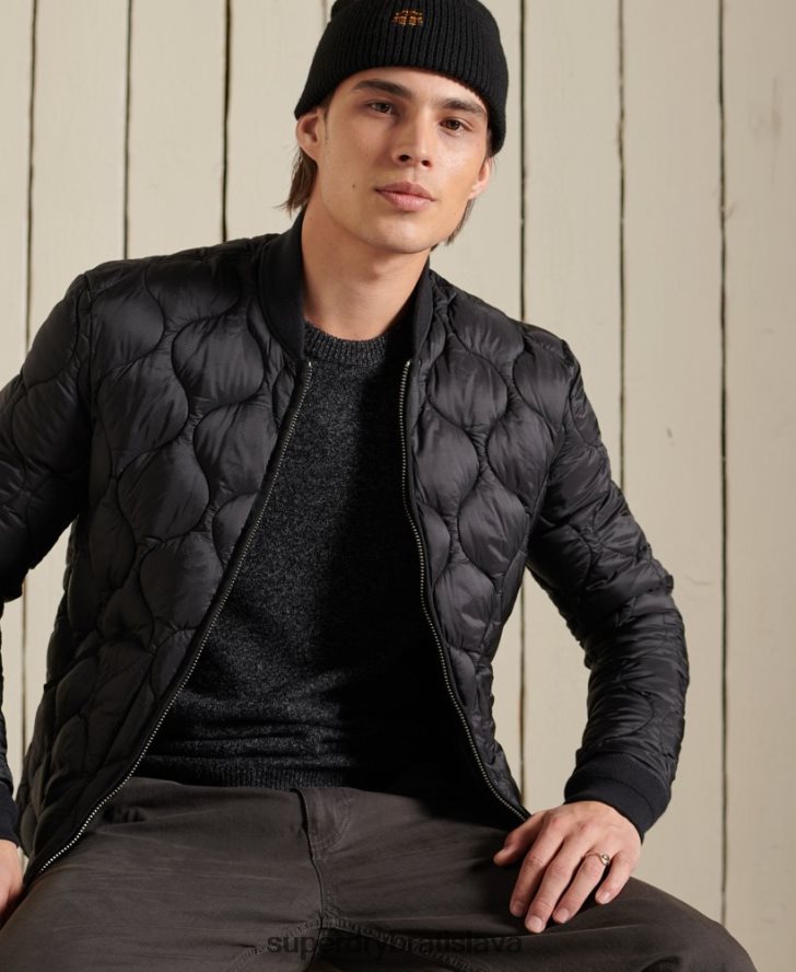 Superdry muži harlo crew jumper 6B4ZTR5326 oblečenie čierna