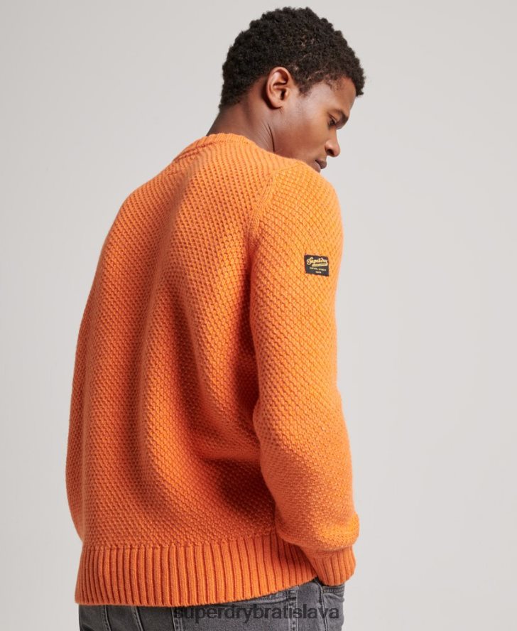Superdry muži jacob crew jumper 6B4ZTR1250 oblečenie oranžová