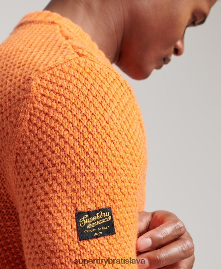 Superdry muži jacob crew jumper 6B4ZTR1250 oblečenie oranžová