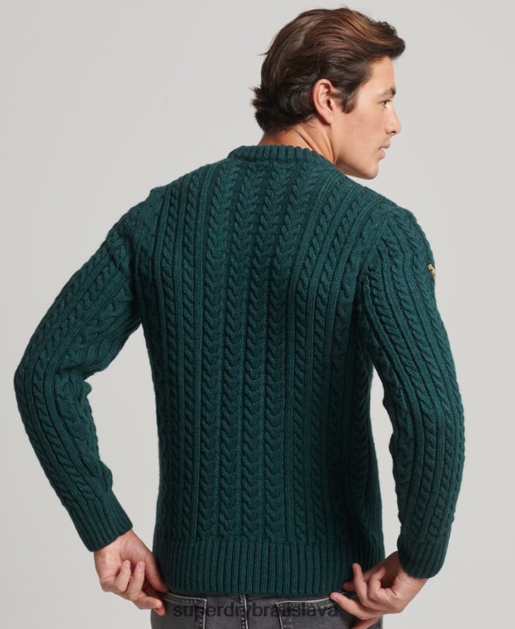 Superdry muži jacob crew jumper 6B4ZTR1280 oblečenie zelená