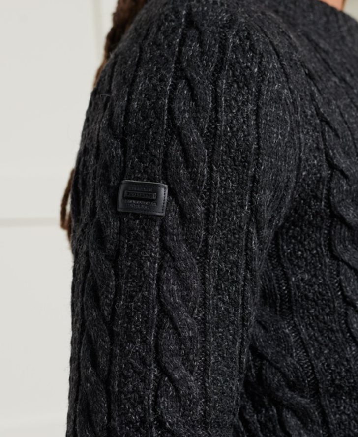 Superdry muži jacob crew jumper 6B4ZTR5325 oblečenie čierna
