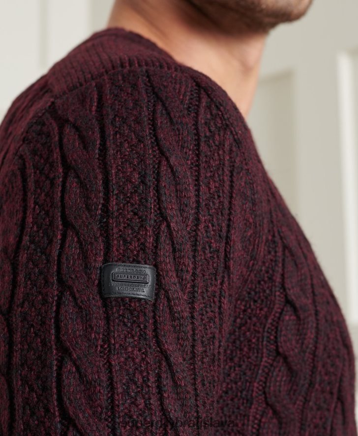 Superdry muži jacob crew jumper 6B4ZTR5347 oblečenie červená