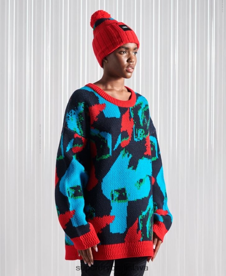 Superdry muži limitovaná edícia sdx futbalového camo jumperu 6B4ZTR5350 oblečenie multi