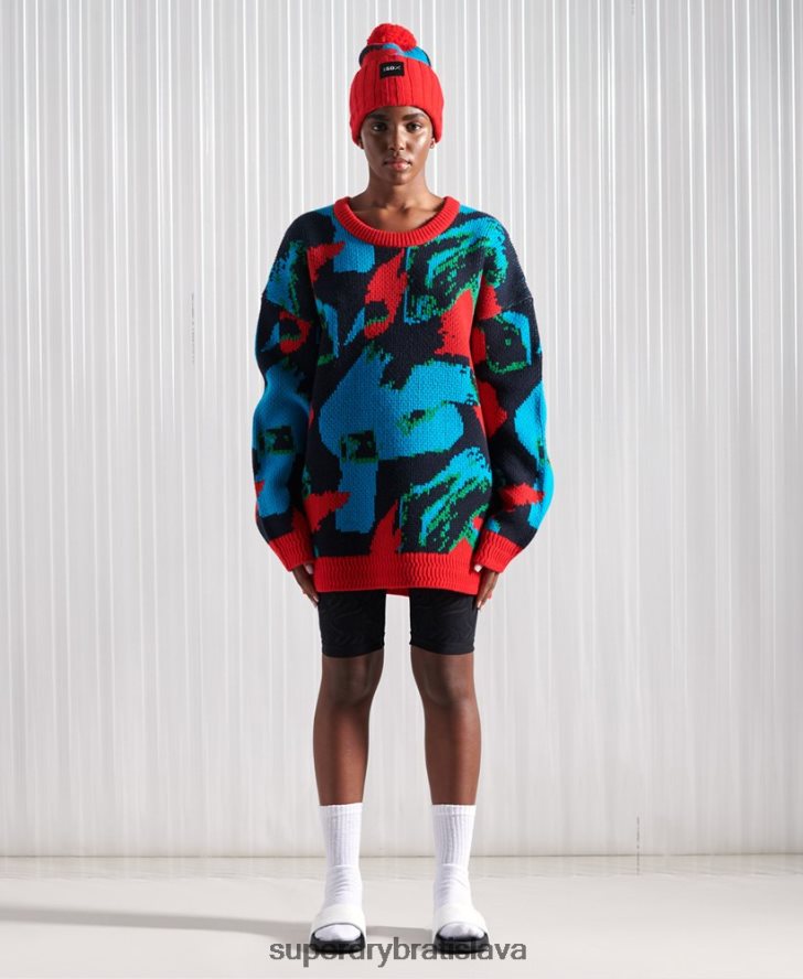 Superdry muži limitovaná edícia sdx futbalového camo jumperu 6B4ZTR5350 oblečenie multi