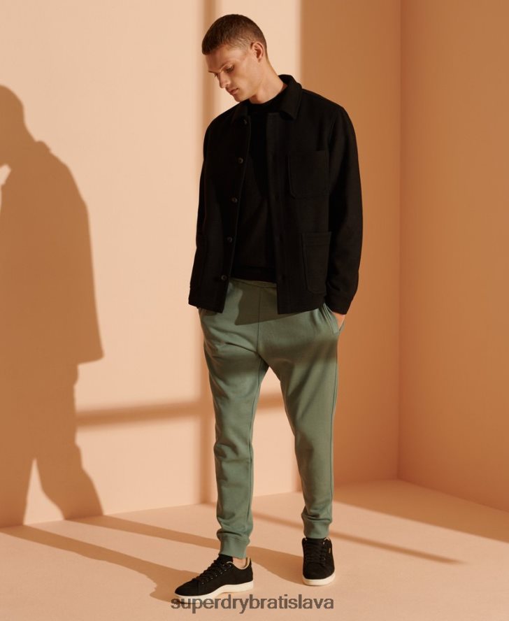 Superdry muži merino ľahký posádkový sveter 6B4ZTR1338 oblečenie čierna