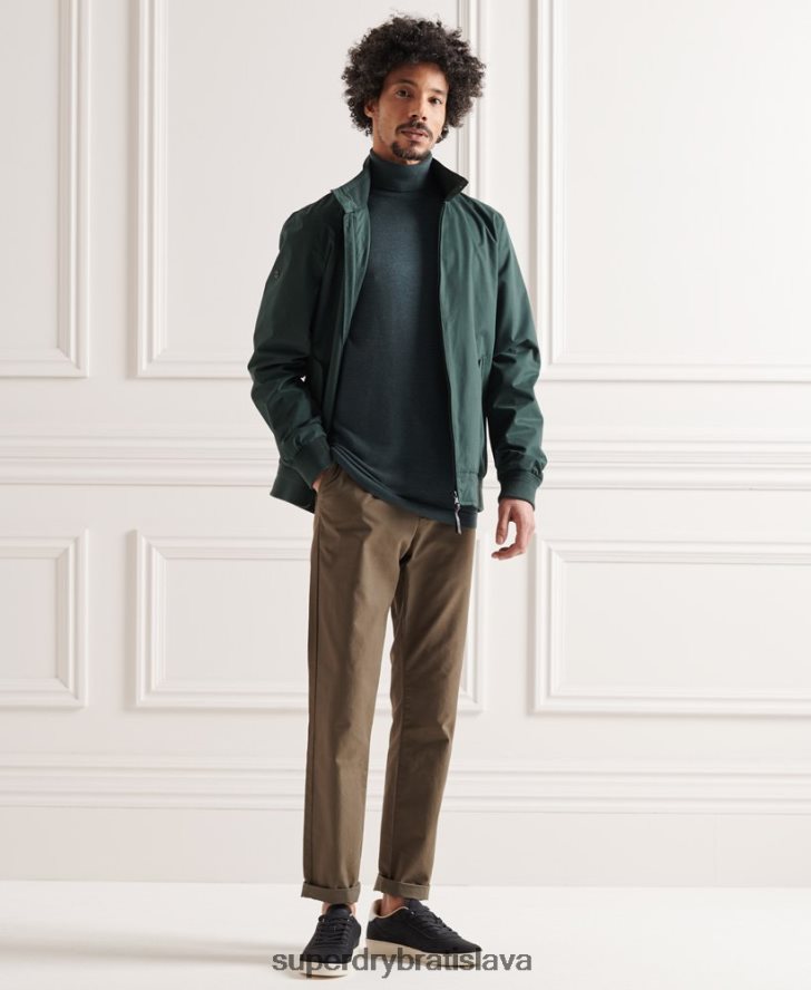 Superdry muži merino rolák 6B4ZTR1327 oblečenie kaki