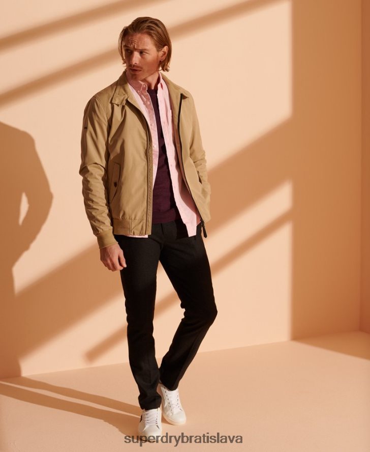 Superdry muži oranžový štítok crew jumper 6B4ZTR1351 oblečenie červená