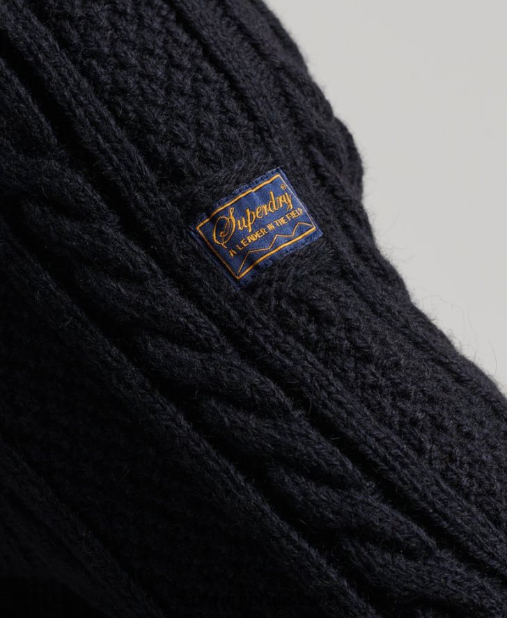 Superdry muži sveter jacob henley 6B4ZTR5268 oblečenie námorníctvo
