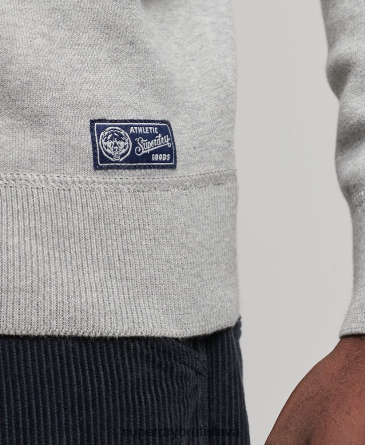 Superdry muži univerzitný posádkový skokan 6B4ZTR1248 oblečenie sivá