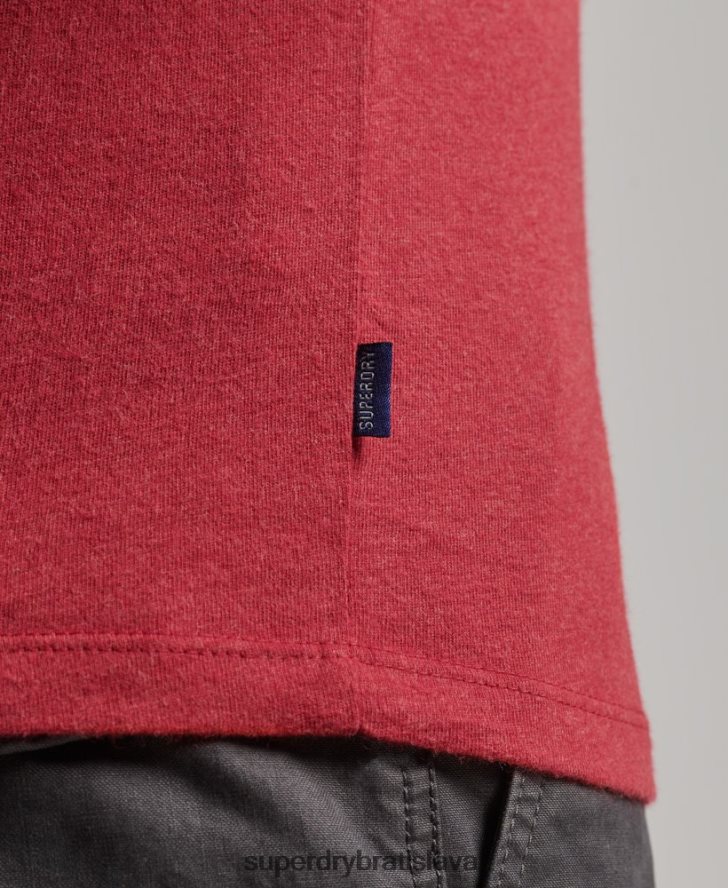 Superdry muži Tričko s vintage logom z organickej bavlny 6B4ZTR1490 oblečenie červená