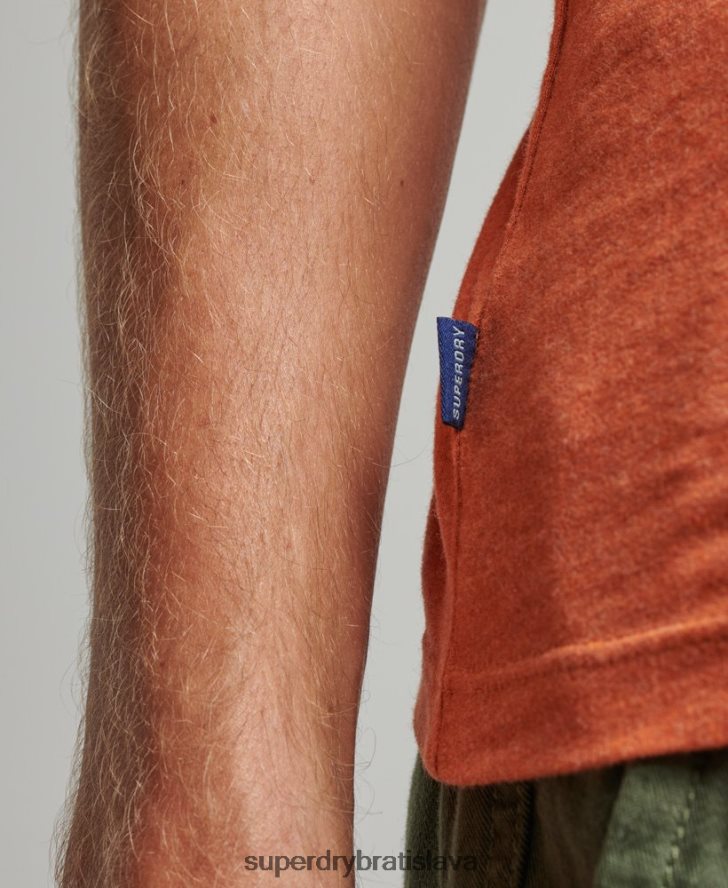 Superdry muži Tričko s vintage logom z organickej bavlny 6B4ZTR1511 oblečenie oranžová