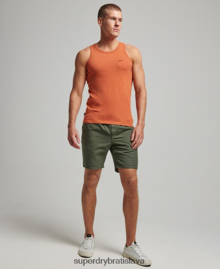 Superdry muži Tričko s vintage logom z organickej bavlny 6B4ZTR1511 oblečenie oranžová