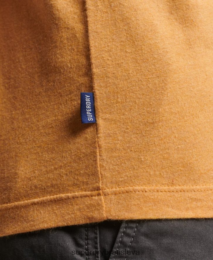 Superdry muži Tričko s vintage logom z organickej bavlny 6B4ZTR1517 oblečenie žltá
