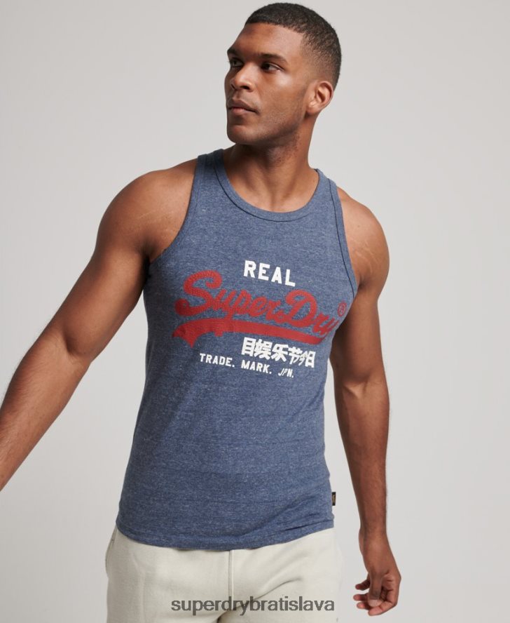 Superdry muži Vesta s vintage logom 6B4ZTR1444 oblečenie námorníctvo