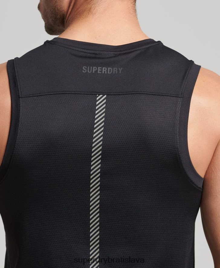 Superdry muži bežecká vesta 6B4ZTR5396 oblečenie čierna