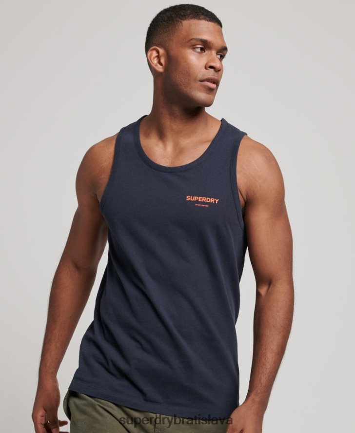 Superdry muži code core športová vesta 6B4ZTR1459 oblečenie námorníctvo