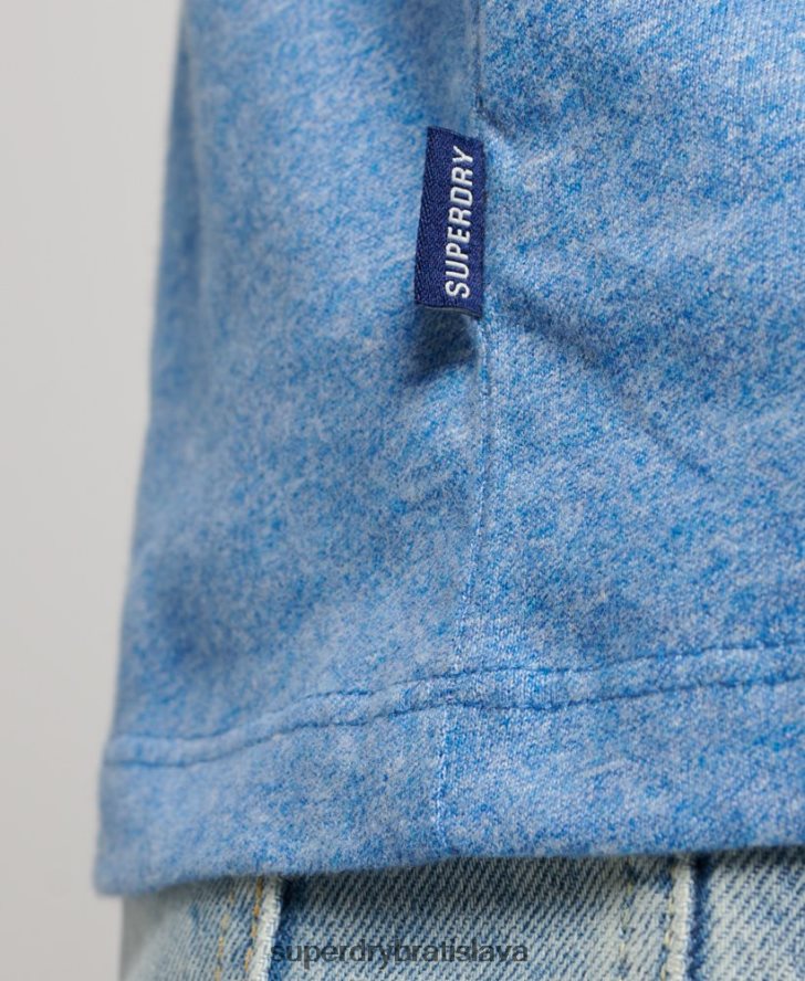 Superdry muži tielko s vyšívaným vintage logom z organickej bavlny 6B4ZTR1451 oblečenie Modrá