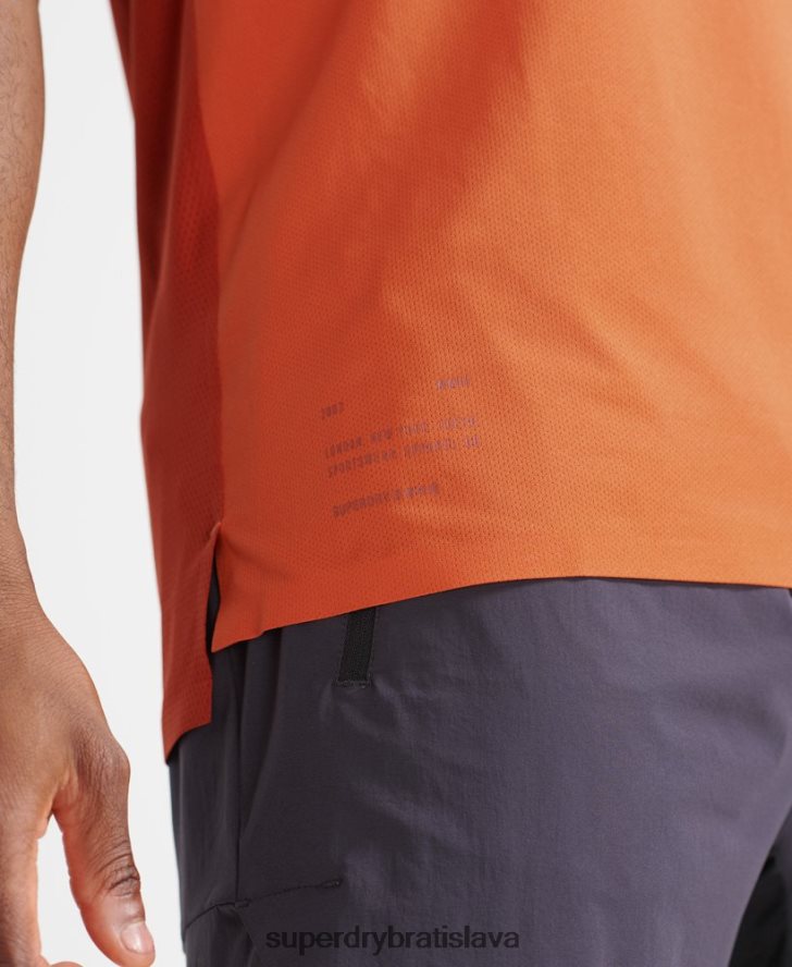 Superdry muži top vesta do vlaku 6B4ZTR5390 oblečenie oranžová