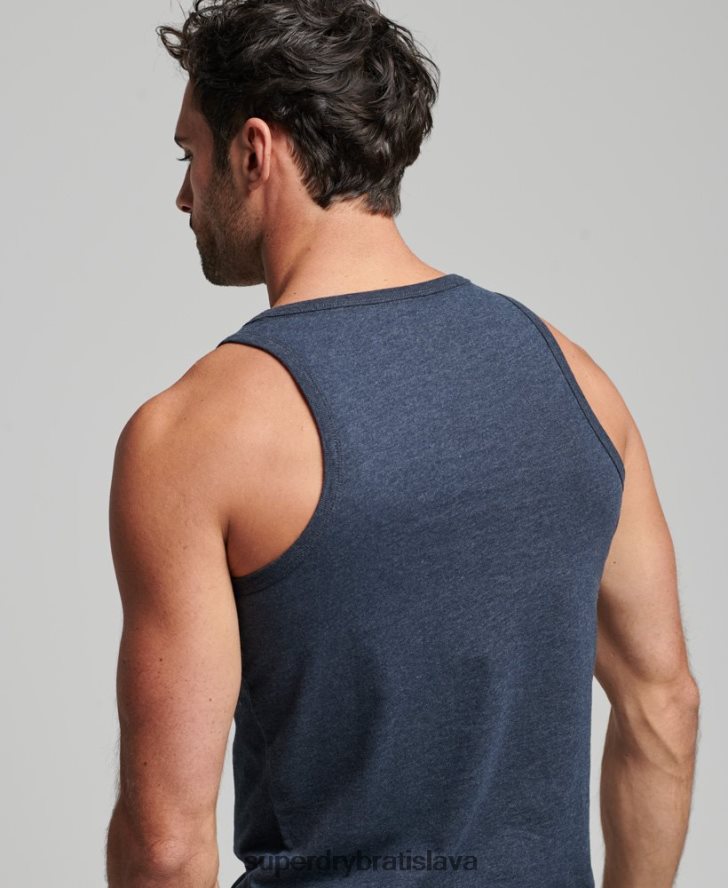 Superdry muži vintage miesto klasické tielko 6B4ZTR1452 oblečenie námorníctvo