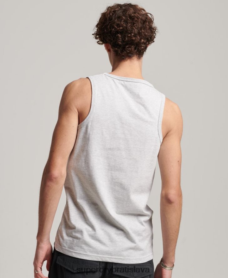 Superdry muži vintage neónová vesta 6B4ZTR1473 oblečenie svetlo šedá