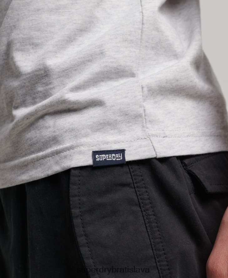 Superdry muži vintage neónová vesta 6B4ZTR1473 oblečenie svetlo šedá