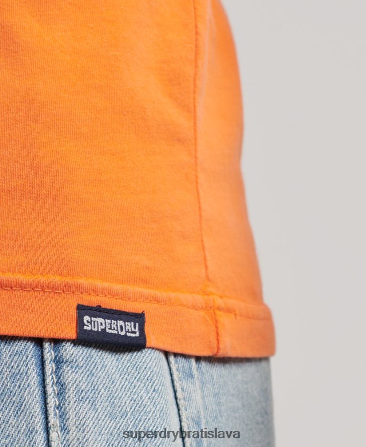 Superdry muži vintage neónová vesta 6B4ZTR1501 oblečenie oranžová
