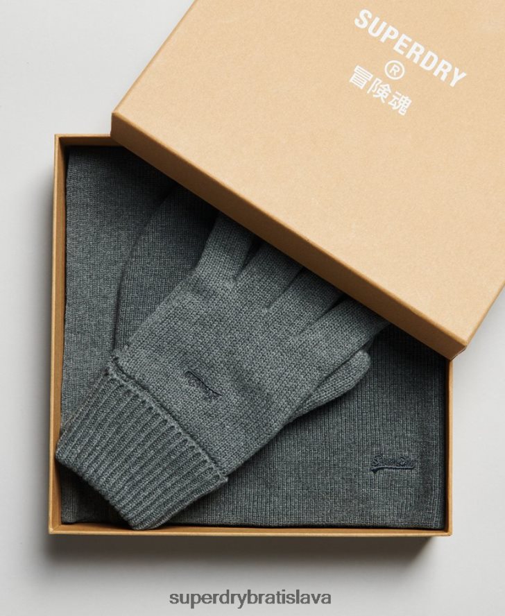 Superdry muži sada doplnkov s vintage logom 6B4ZTR1648 príslušenstvo sivá