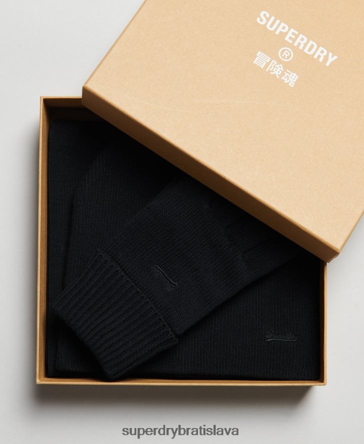 Superdry muži sada doplnkov s vintage logom 6B4ZTR1674 príslušenstvo čierna