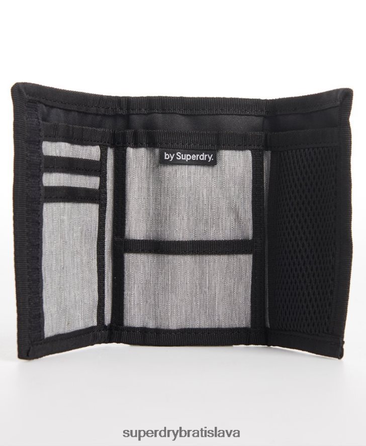Superdry muži logo peňaženka 6B4ZTR6442 príslušenstvo sivá