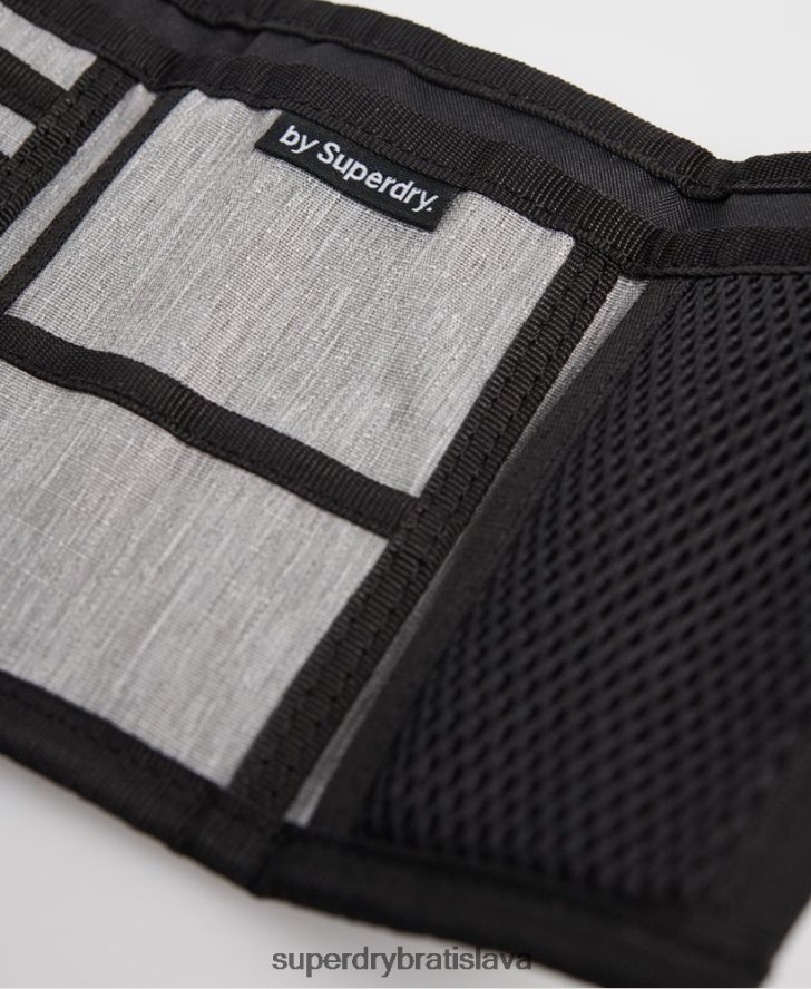 Superdry muži logo peňaženka 6B4ZTR6442 príslušenstvo sivá