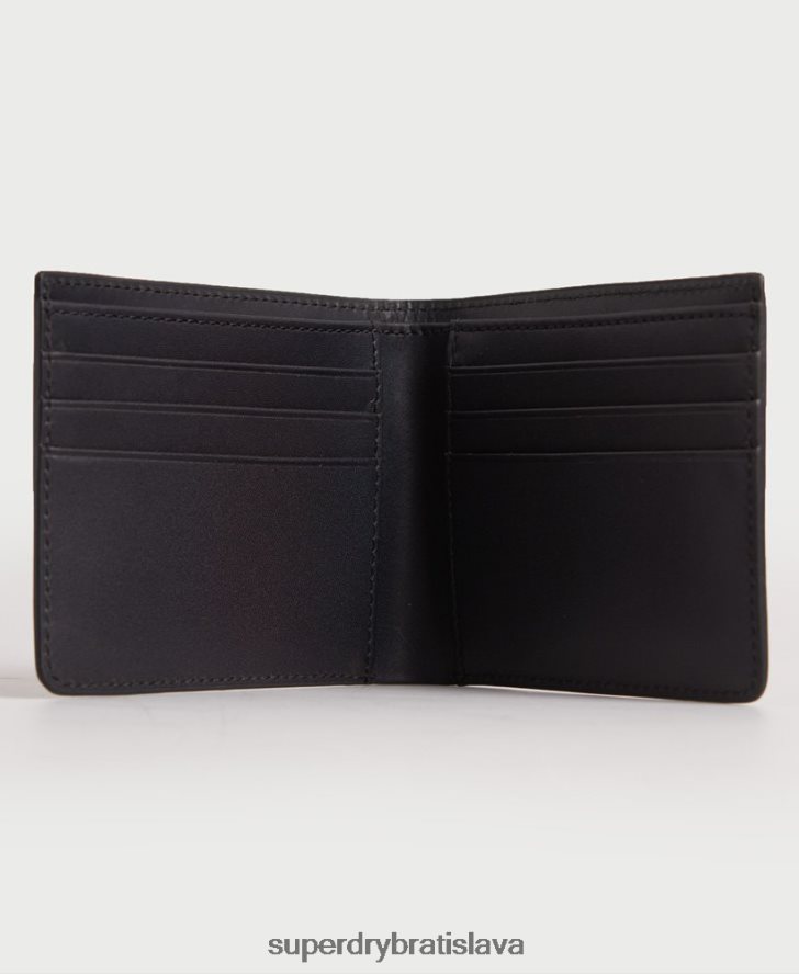 Superdry muži nyc bifold kožená peňaženka 6B4ZTR1773 príslušenstvo čierna