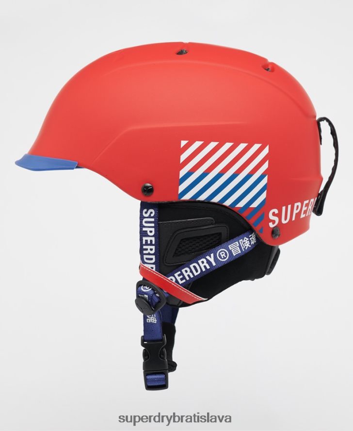 Superdry muži cebe contest visor ultimátna prilba 6B4ZTR1402 príslušenstvo červená