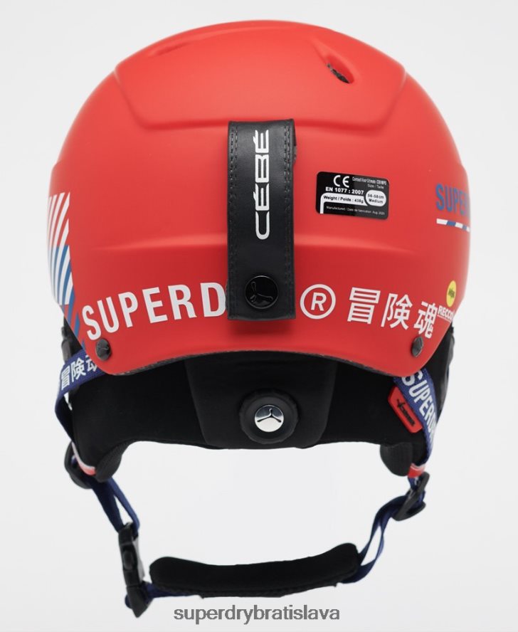 Superdry muži cebe contest visor ultimátna prilba 6B4ZTR1402 príslušenstvo červená