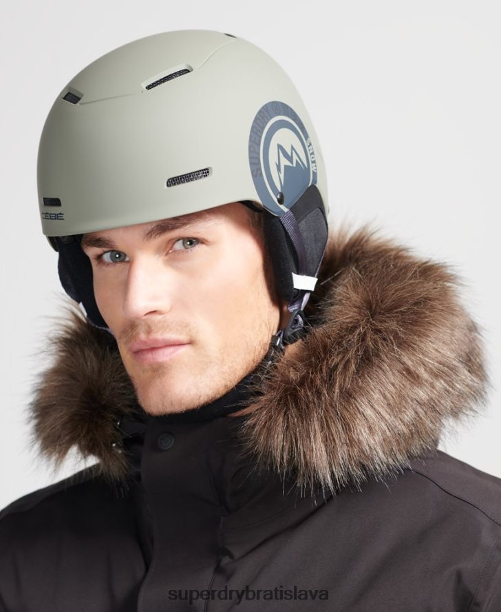 Superdry muži cebe pow mips prilba 6B4ZTR1398 príslušenstvo zelená
