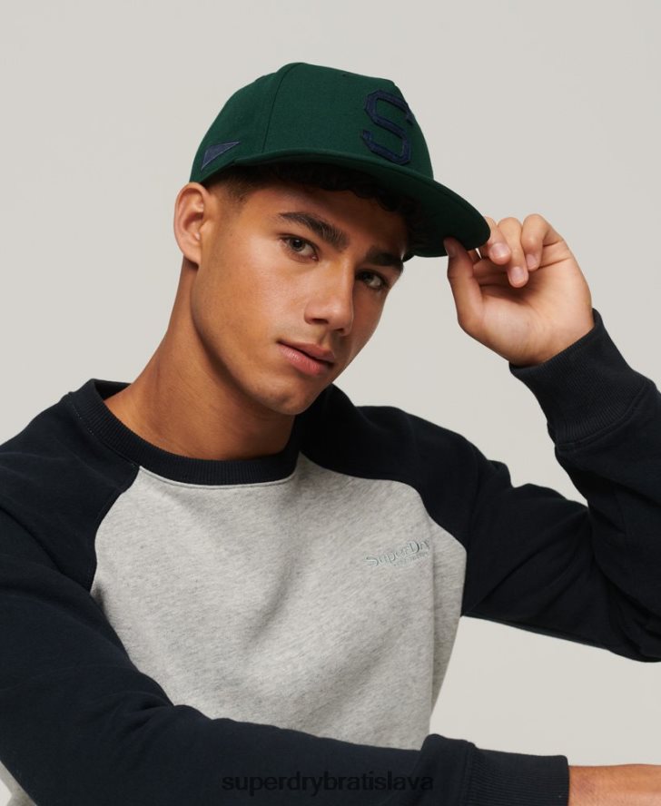 Superdry muži grafická b-boy šiltovka 6B4ZTR1676 príslušenstvo zelená