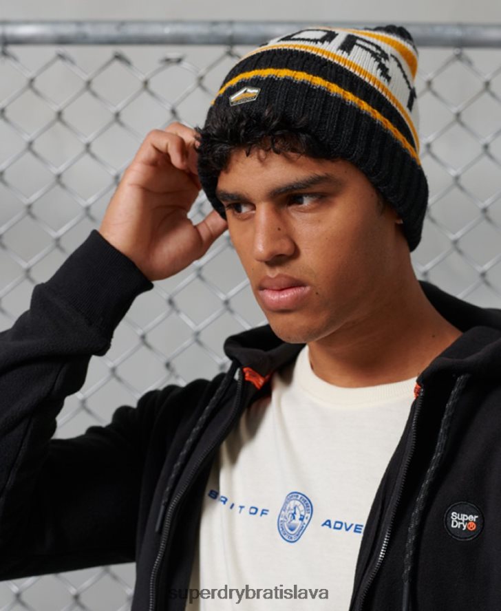 Superdry muži čiapka s logom 6B4ZTR1840 príslušenstvo čierna
