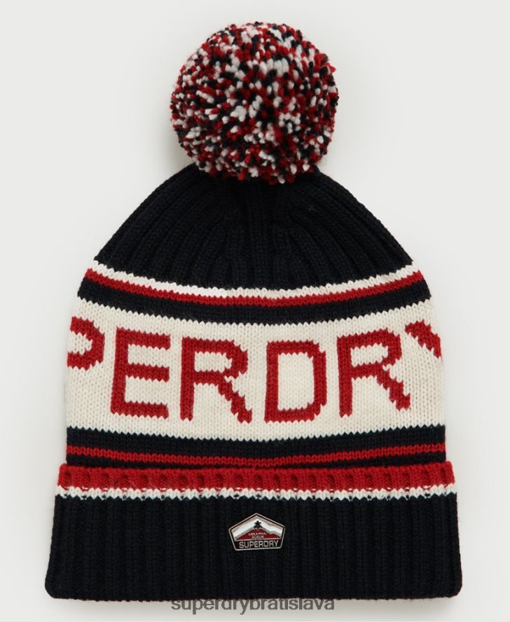 Superdry muži čiapka s logom 6B4ZTR1841 príslušenstvo tmavomodrá