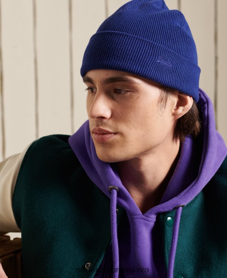 Superdry muži čiapka s vintage logom 6B4ZTR1807 príslušenstvo Modrá