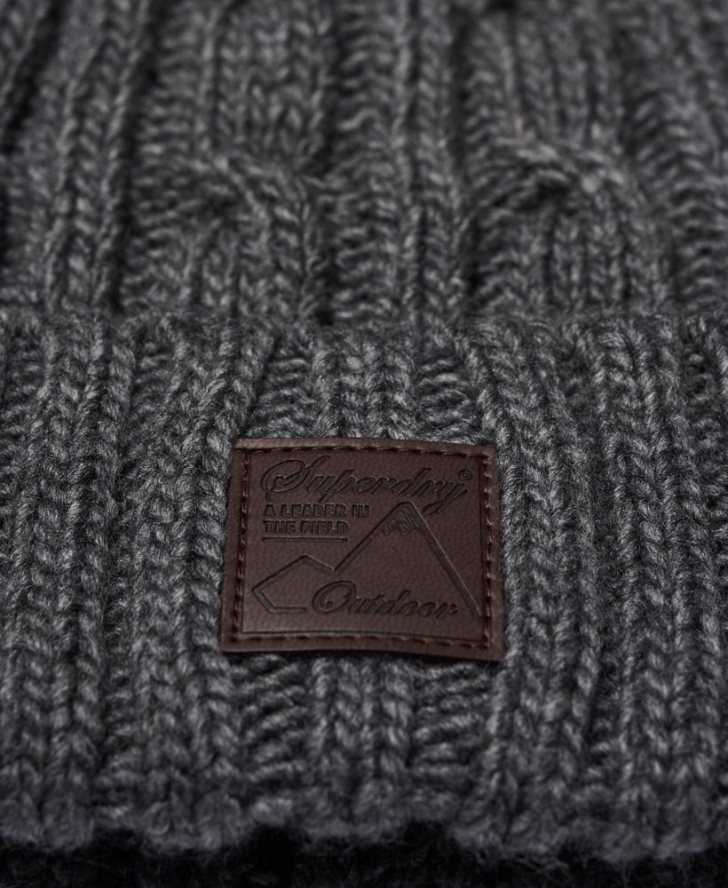 Superdry muži Čiapka s vlečným káblom 6B4ZTR1814 príslušenstvo sivá
