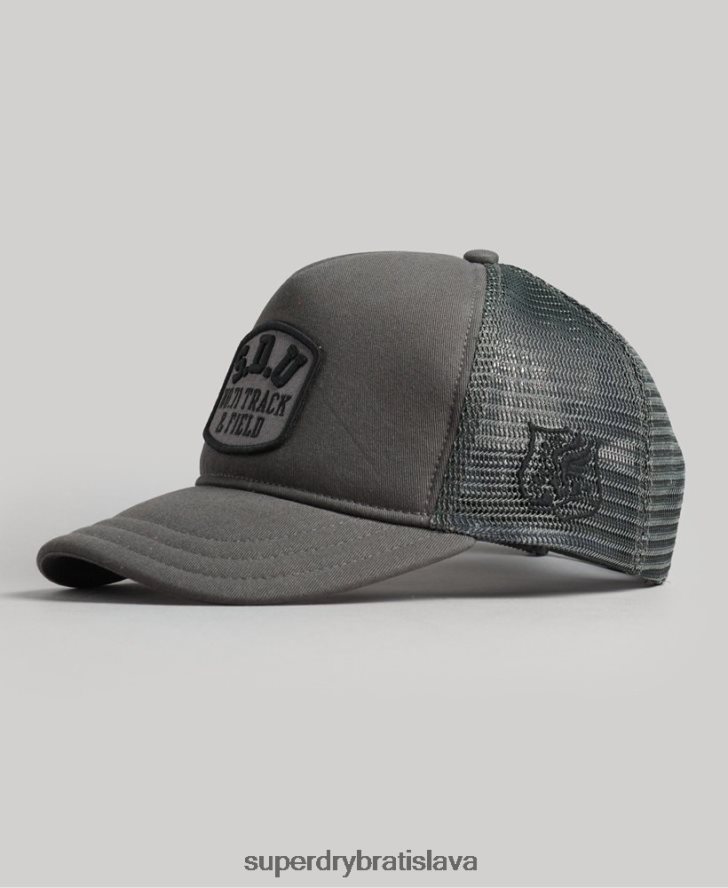 Superdry muži klasická truckerská čiapka 6B4ZTR1603 príslušenstvo tmavošedý