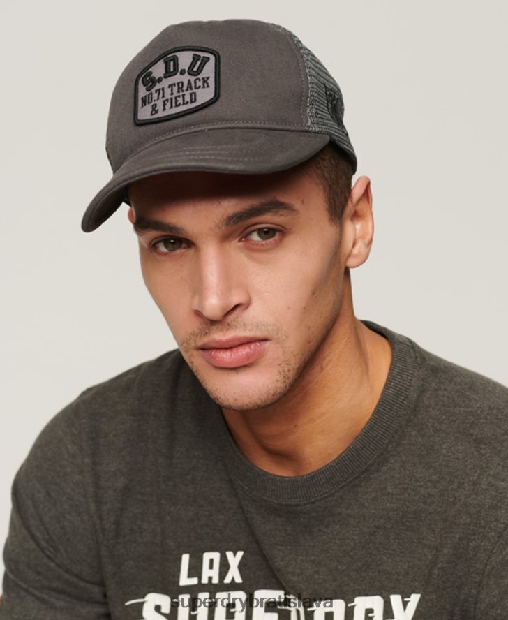 Superdry muži klasická truckerská čiapka 6B4ZTR1603 príslušenstvo tmavošedý